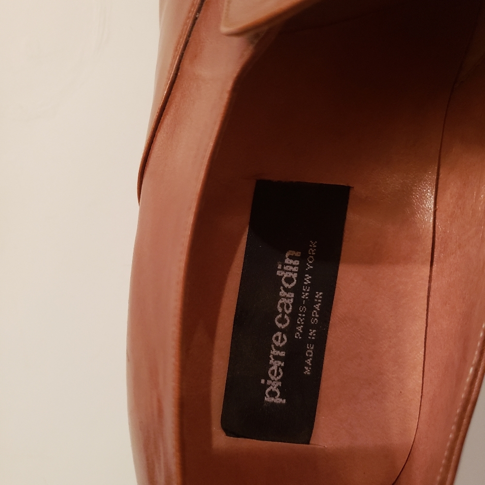 Brown pierre cardin shoes for men.